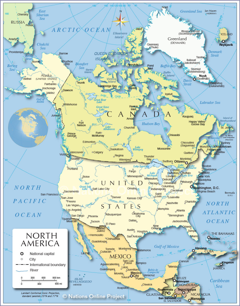 north-america-political-map